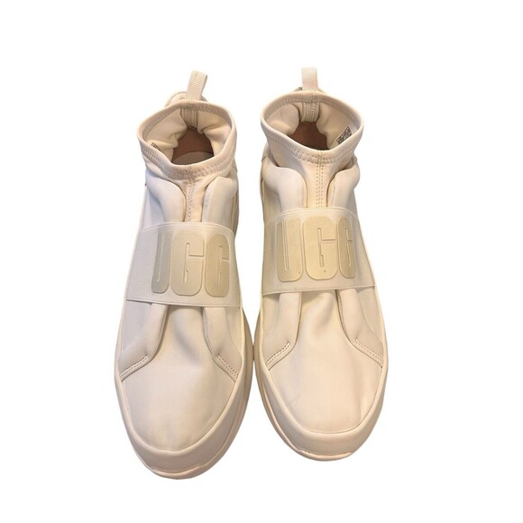 UGG Women's Neutra Neoprene Sneakers CD4 Coconut Milk White Size 10 1095097 - Picture 2 of 7